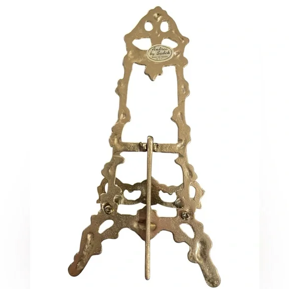 ✨Vintage Andrea by Sadek brass ornate display easel / plate stand. - Picture 6 of 7
